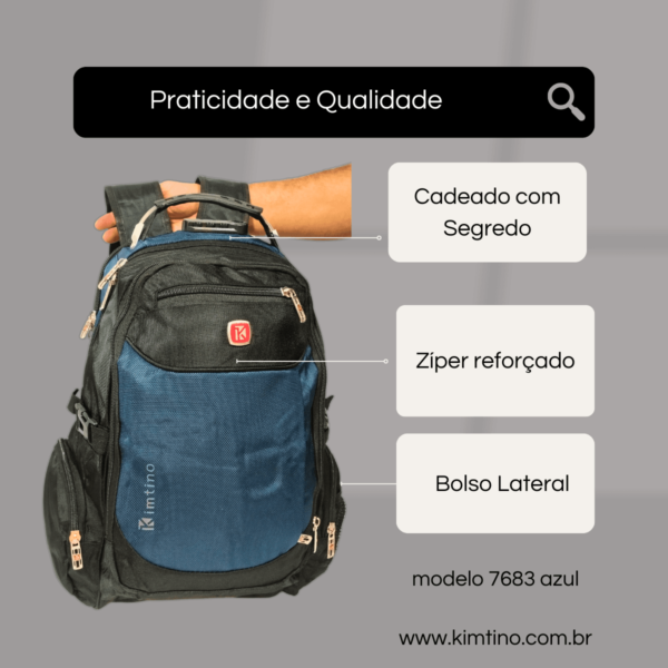 Mochila 7683 azul