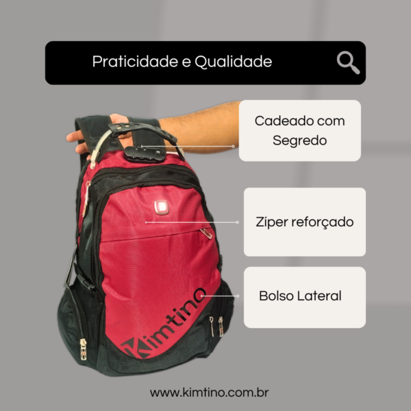 Mochila 7686 vermelho